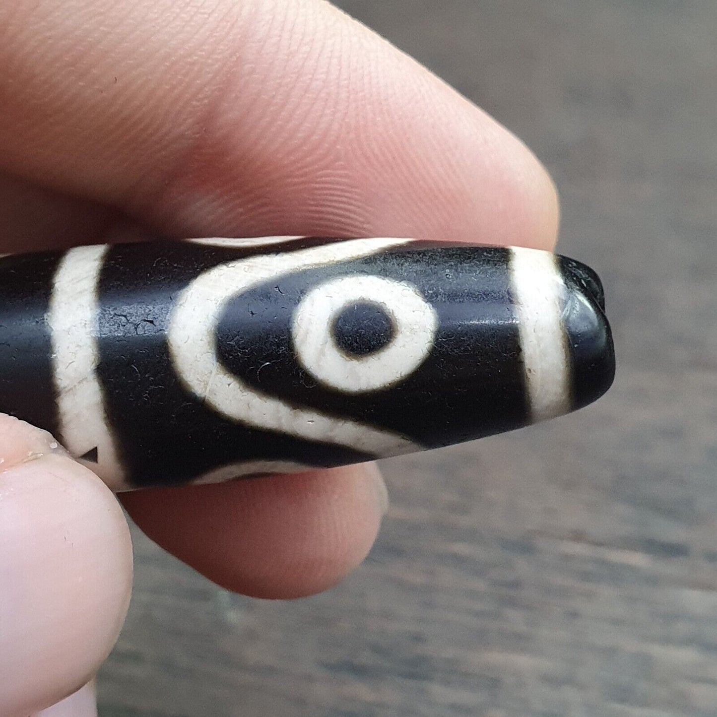 ALTER Achat Himalaya-tibetischer Achat 8 Augen Achatstein Dzi Perlenamulett