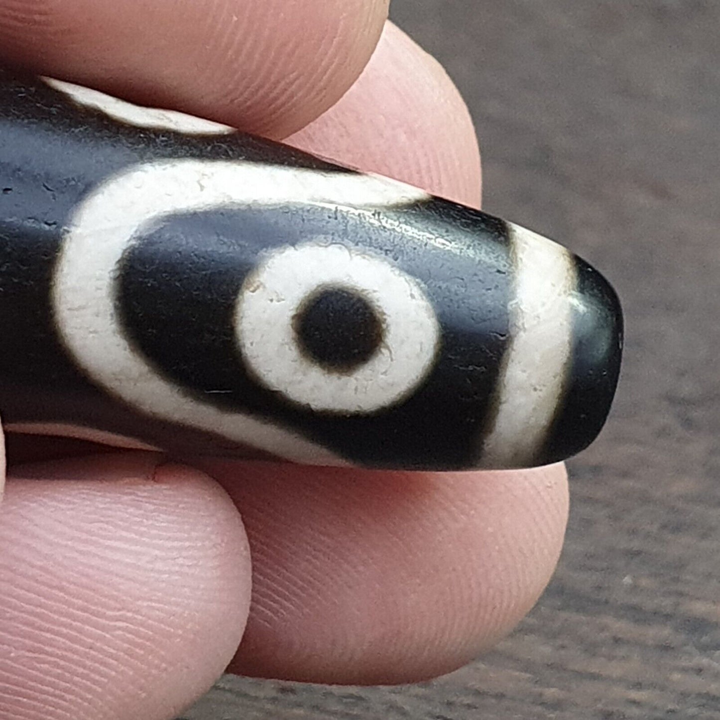 ALTER Achat Himalaya-tibetischer Achat 8 Augen Achatstein Dzi Perlenamulett