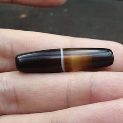 Antique Old Yemeni Agate Natural Rare pattern Banded Agate Bead  BD-j-21