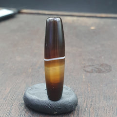 Antique Old Yemeni Agate Natural Rare pattern Banded Agate Bead  BD-j-21