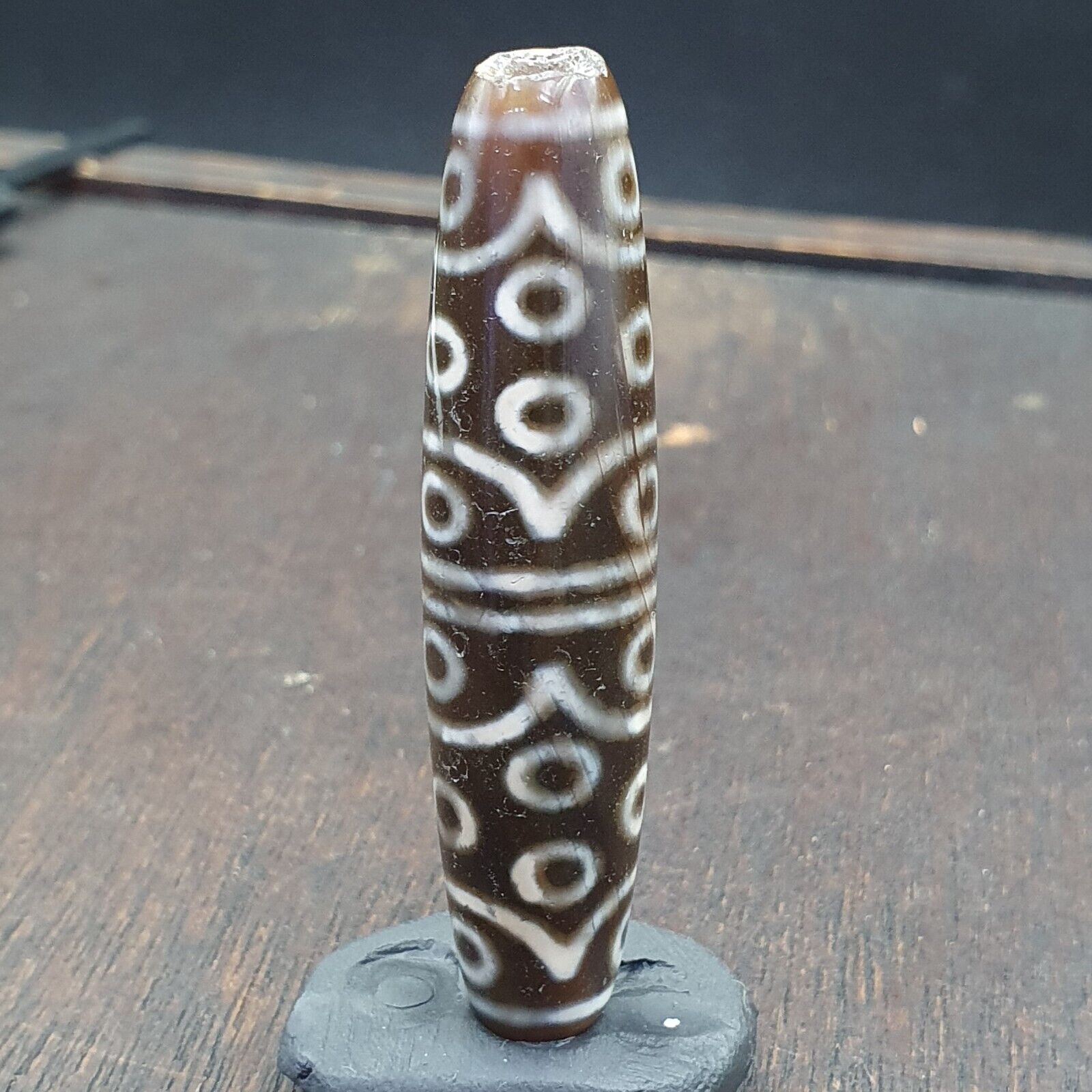 Tibetan 30 eyes dzi bead old amulet pure rare Pattern Tibet 30 eyed gzi pendant