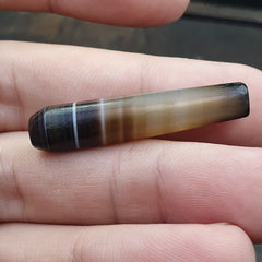 Antique Old Yemeni Agate Natural Rare pattern Banded Agate Bead  BD-j-23