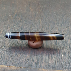 Antique Old Yemeni Agate Natural Rare pattern Banded Agate Bead  BD-j-14