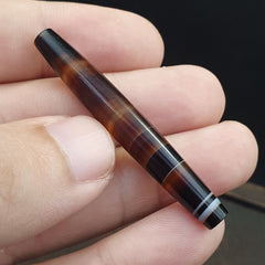 Antique Old Yemeni Agate Natural Rare pattern Banded Agate Bead  BD-j-14
