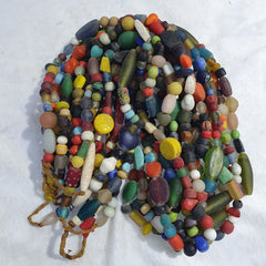 Lot 10 Strands vintage Glass beads Mix Color glass beads Necklaces 1191grams