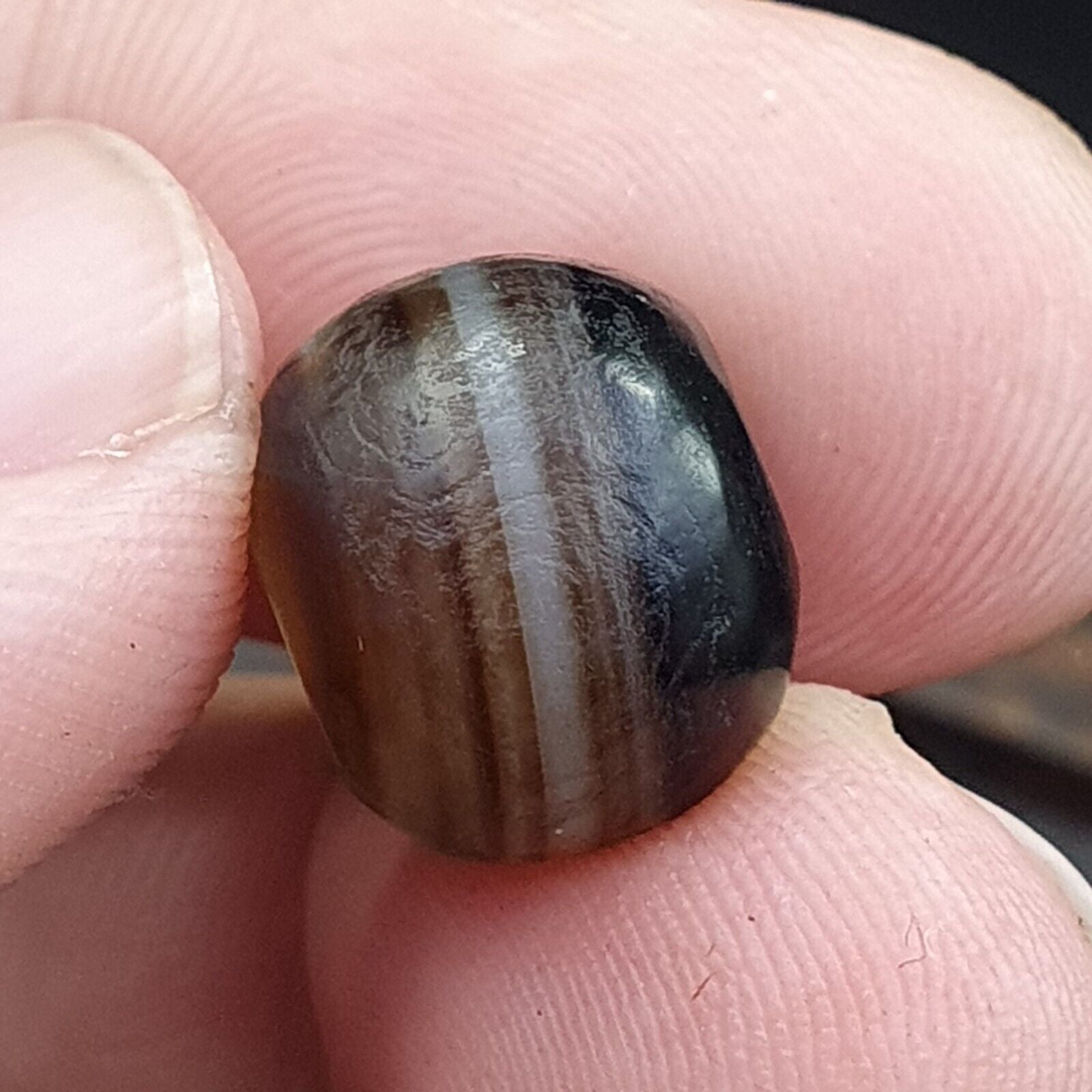 Lot 4 Suleimani Old Bead Pure Patterns Agate Amulet Religious Antiquities