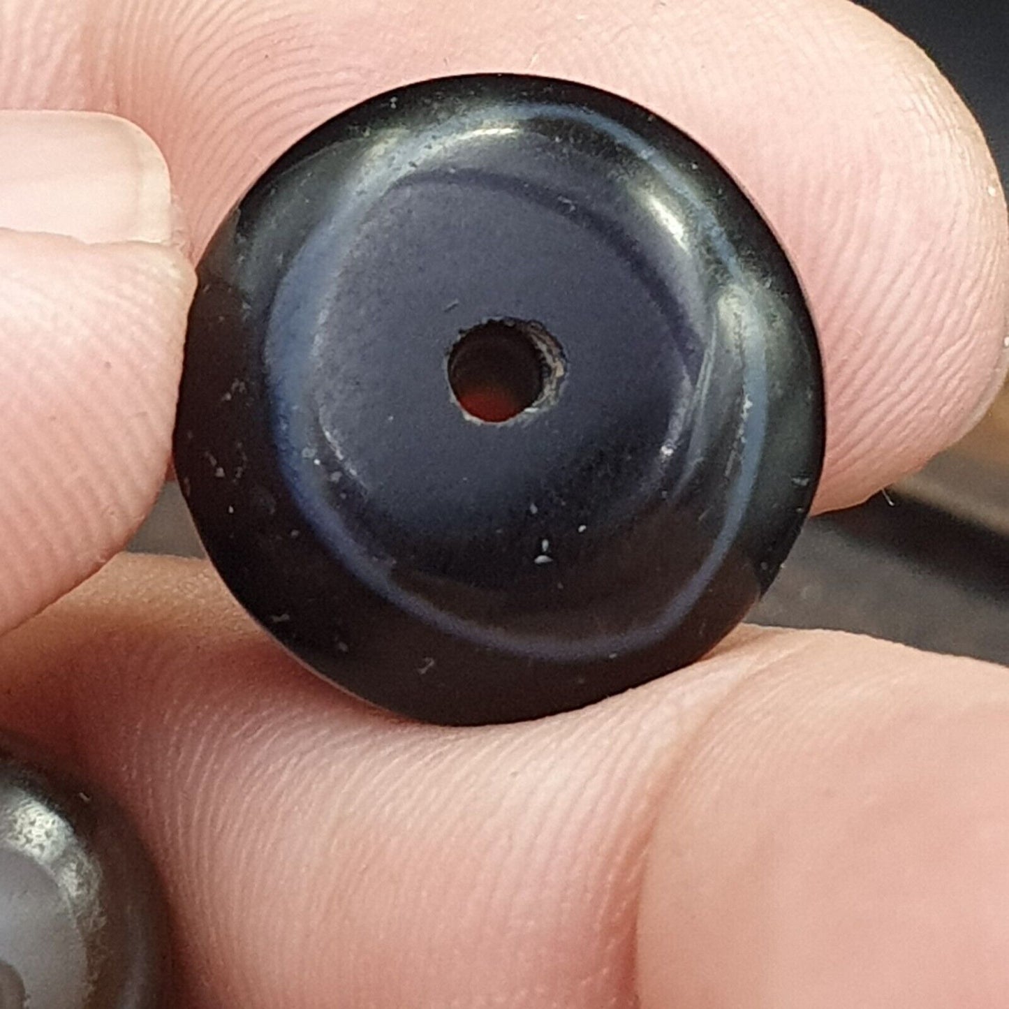 Lot 4 Suleimani alte Perle Achat-Amulett mit reinen Mustern, religiöse Antiquitäten
