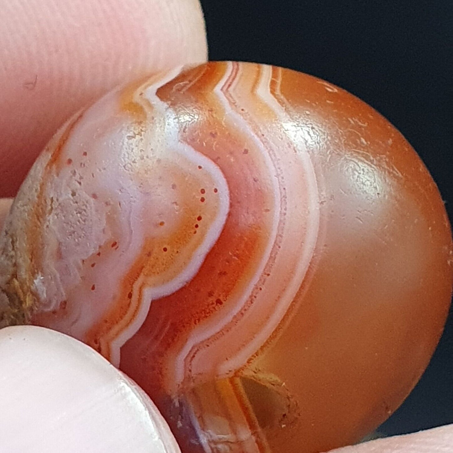 Seltenstes antikes Perlenamulett aus rotem Achat aus dem Himalaya