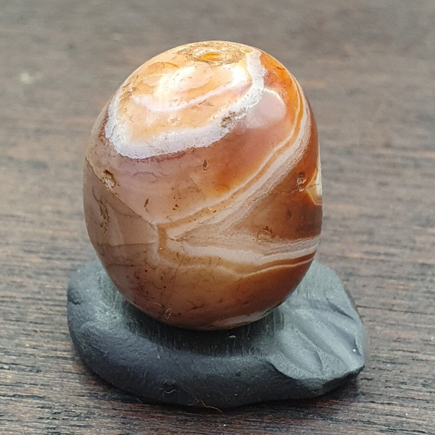 古董古代喜馬拉雅西藏紅瑪瑙石珠護身符 MDi 1