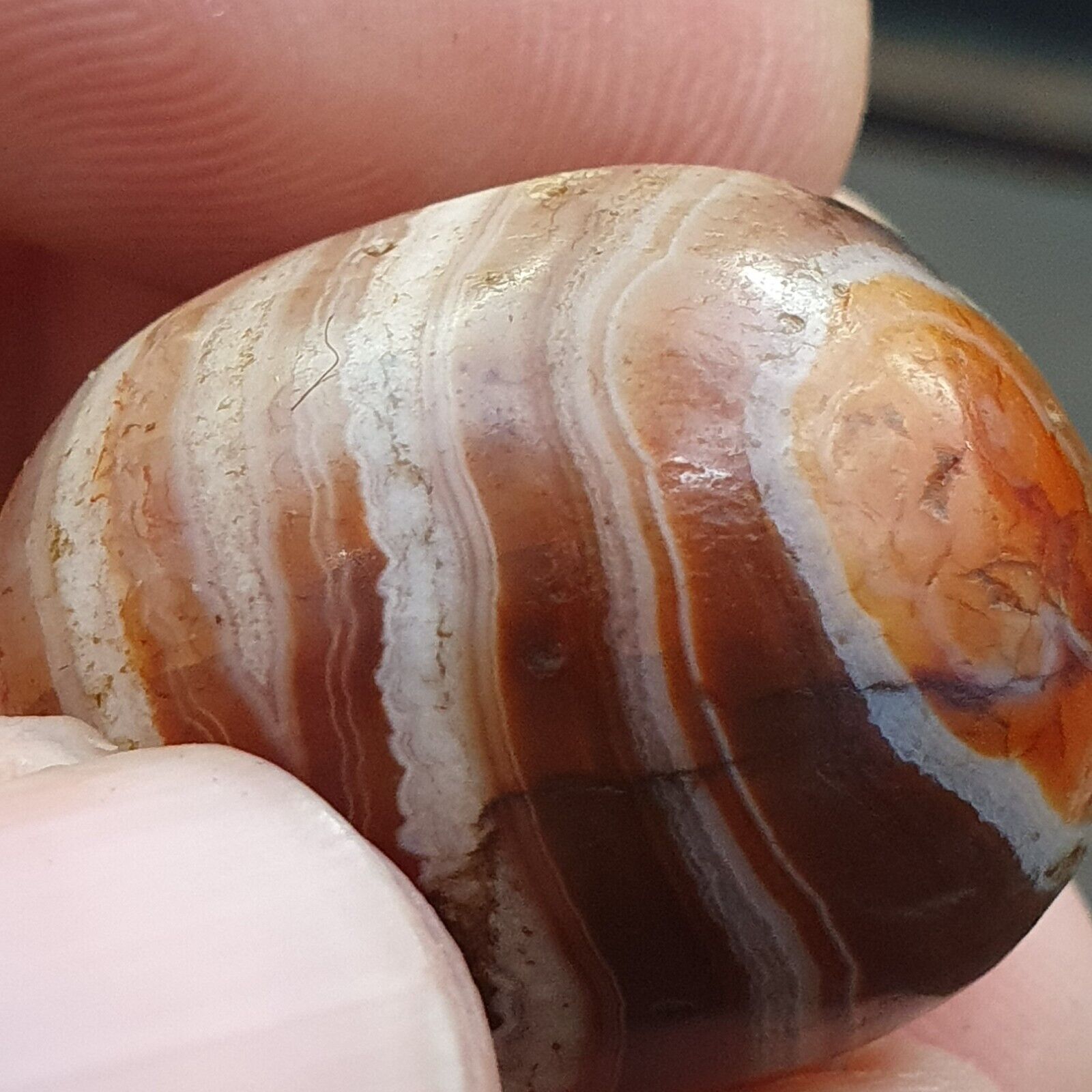 Antique Ancient Himalaya Tibetan Red Agate stone Bead Amulet  MDi 1