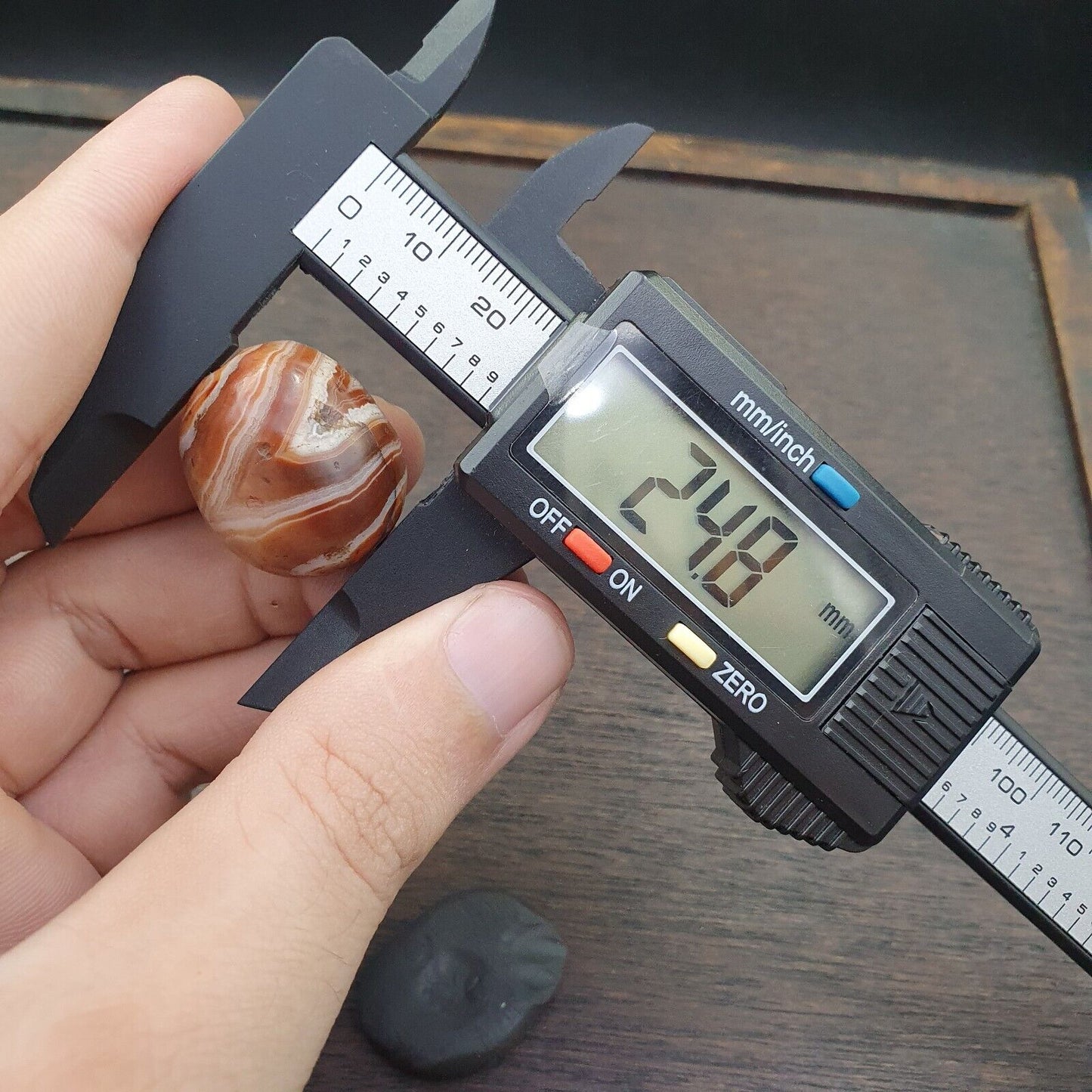 古董古代喜馬拉雅西藏紅瑪瑙石珠護身符 MDi 1