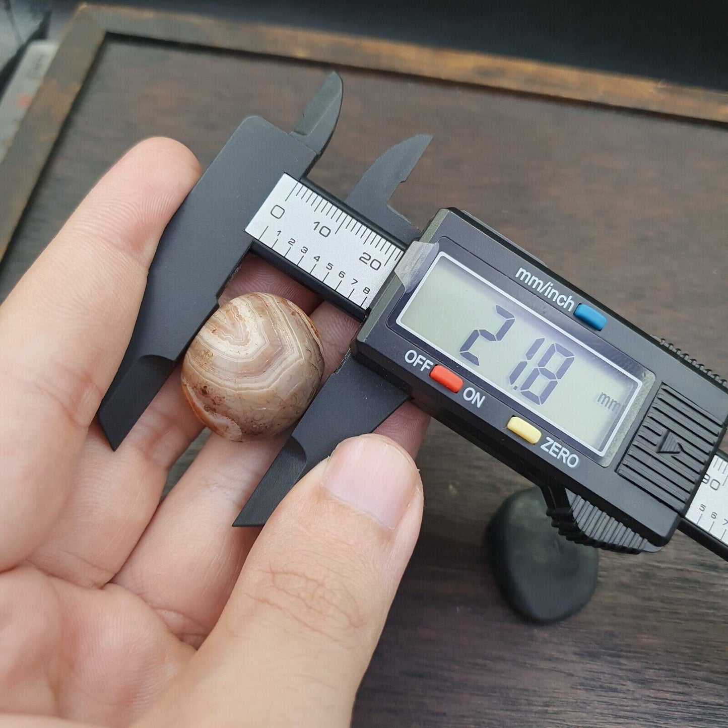 古董古代喜馬拉雅西藏紅瑪瑙石珠護身符 MDi 1