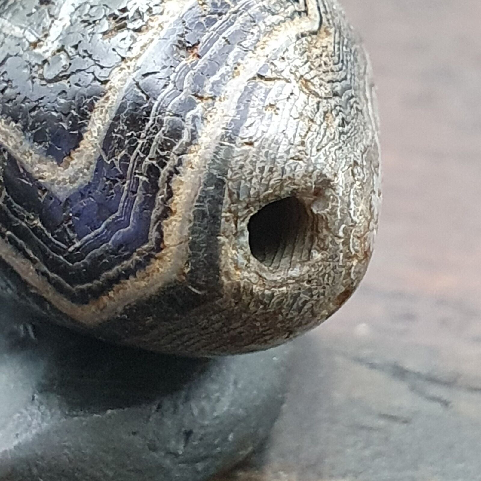 Suleimani Old Bead Pure Eyes Middle Eastern Agate Amulet Religious Antiquities
