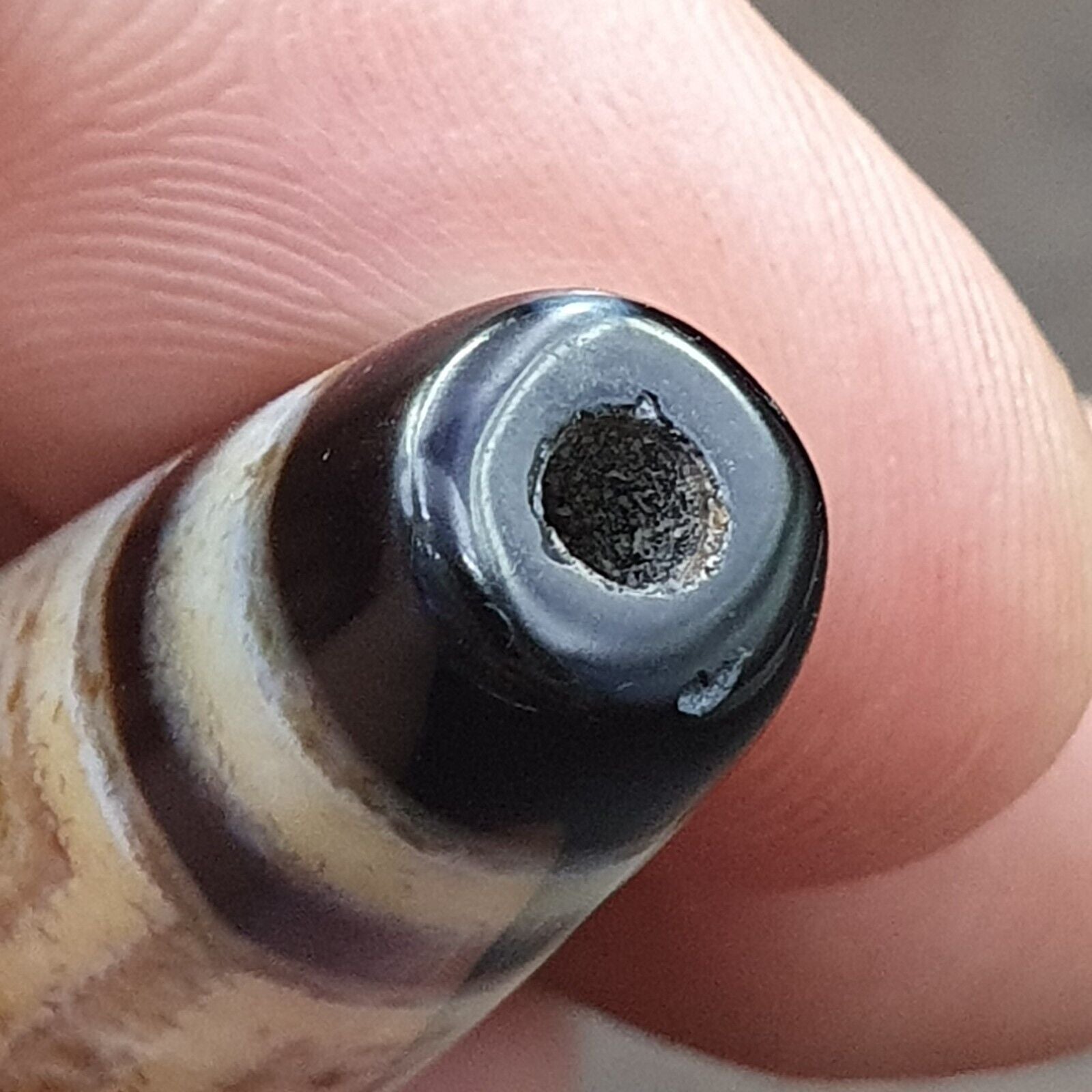 Tibetan Agate Eyes stone Dzi Bead Amulet