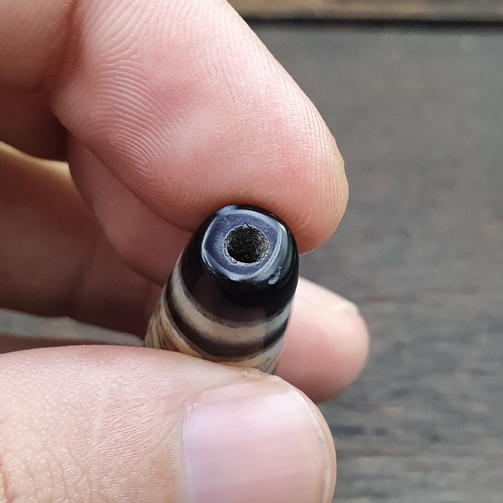 Tibetan Agate Eyes stone Dzi Bead Amulet