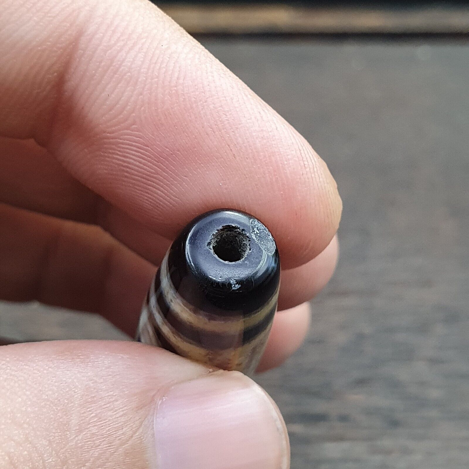Tibetan Agate Eyes stone Dzi Bead Amulet