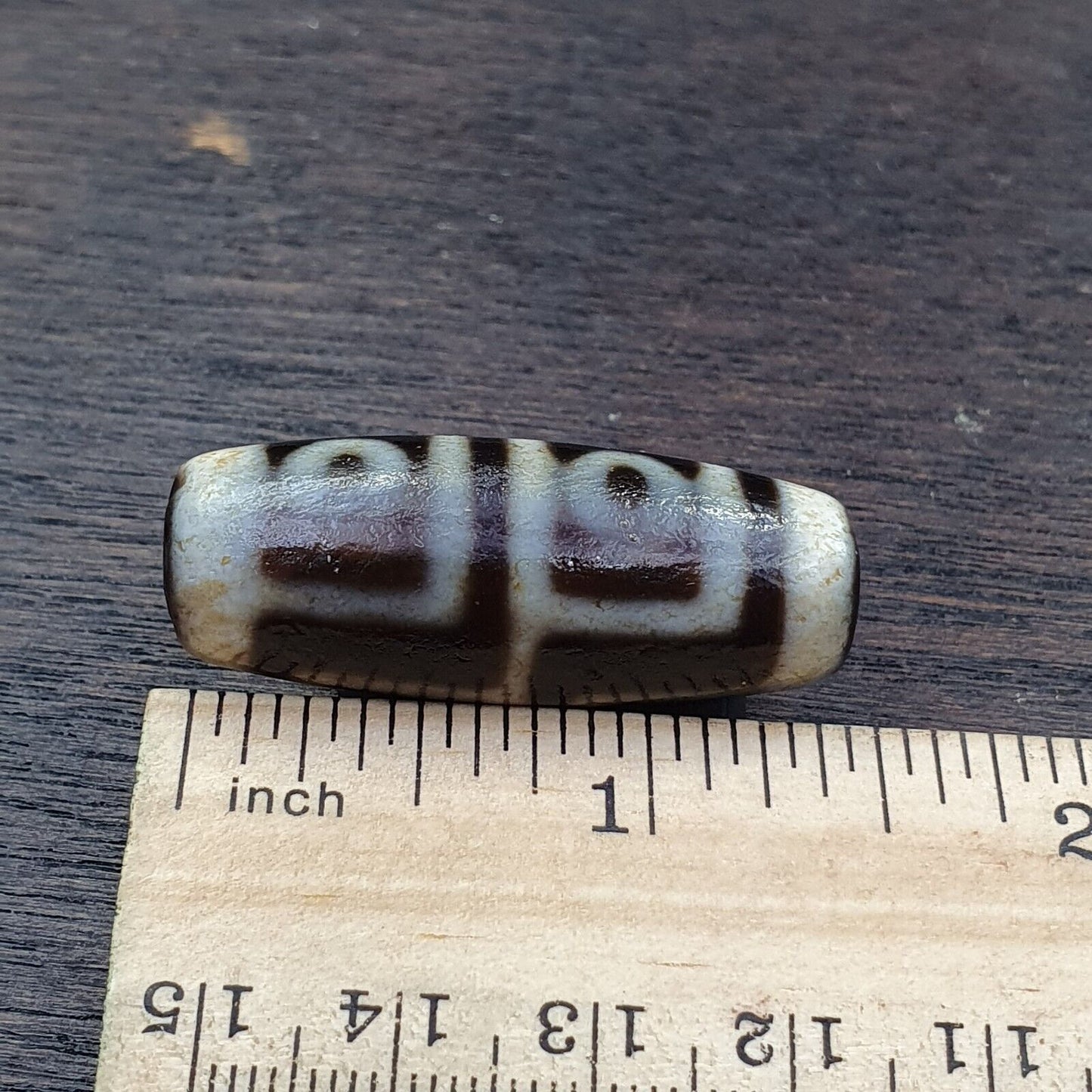 瑪瑙 老印度西藏瑪瑙 4 眼中眼瑪瑙石天珠裝飾珠護身符