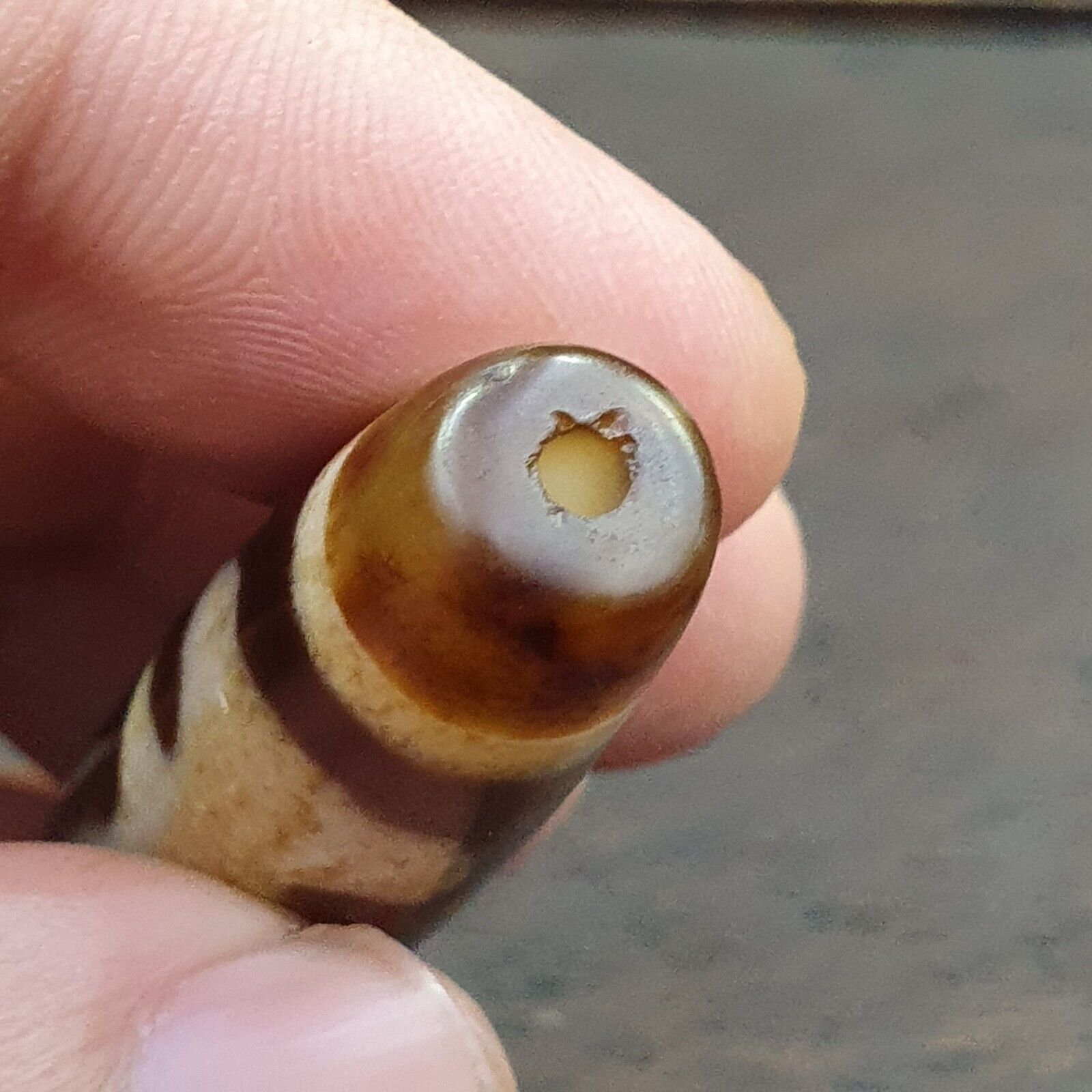 Tibetan Agate stone Dzi Bead Amulet