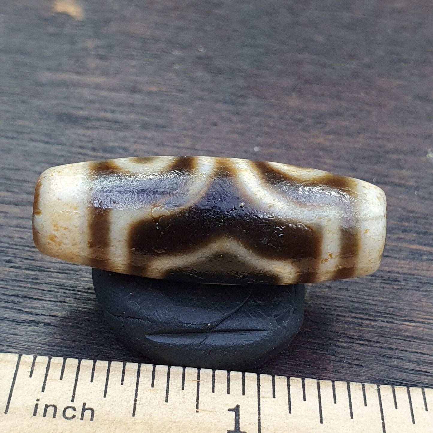 瑪瑙 老印度西藏瑪瑙 3 眼瑪瑙石天珠裝飾珠護身符