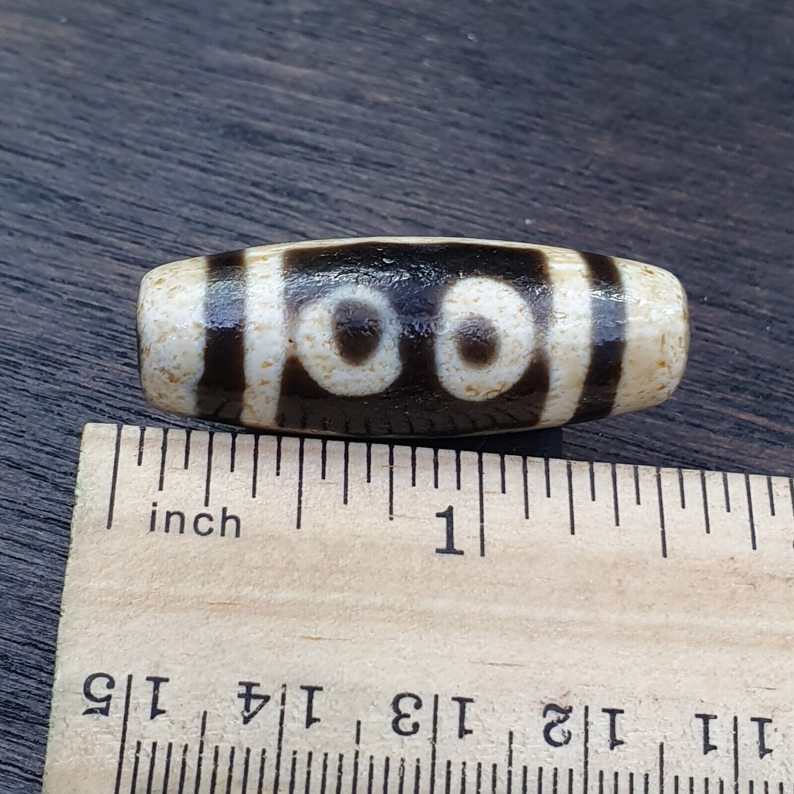 Agate Old Indo Tibetan Agate 5 Eye Agate stone Dzi Decorated Bead Amulet