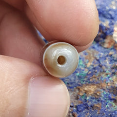Antique Old Tibetan 1Circle Eyes 1 Aquare Eye Agate stone Dzi Bead Amulet HQ-6