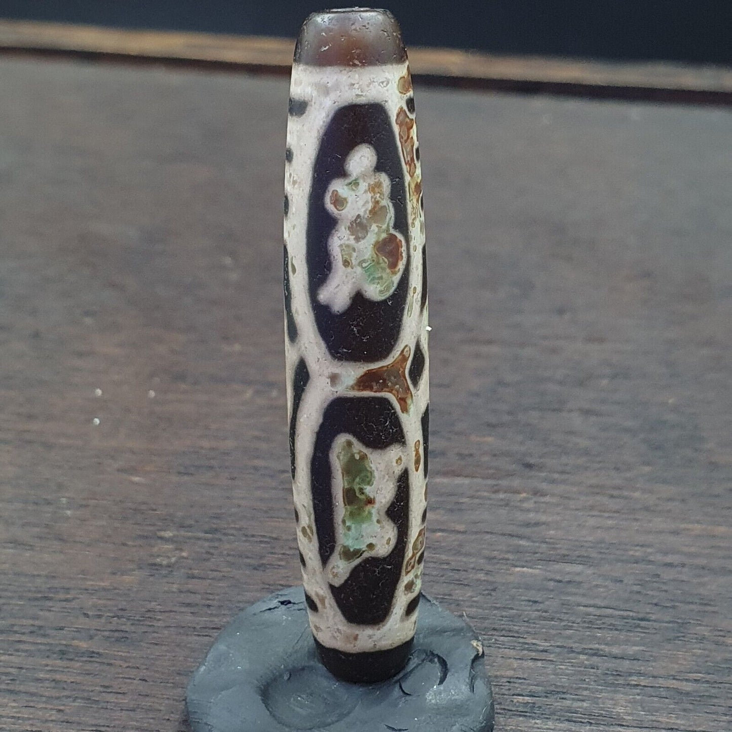 非常獨特的複古老西藏瑪瑙眼睛瑪瑙石天珠護身符