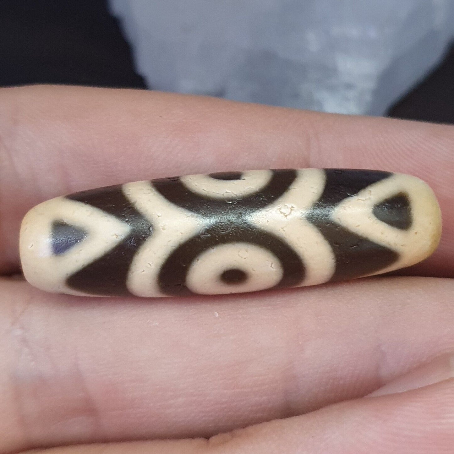 復古老印度西藏瑪瑙眼睛瑪瑙石天珠護身符