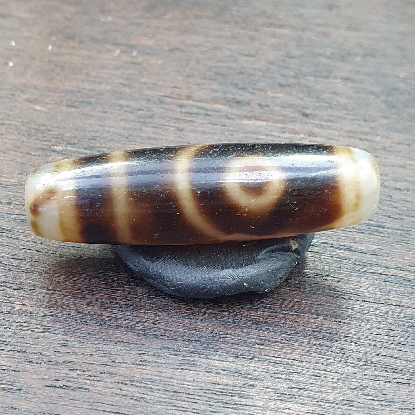 Vintage Alter Indo Himalayn Tibetischer Achat 2 Augen Achat Stein Dzi Perlen Amulett 