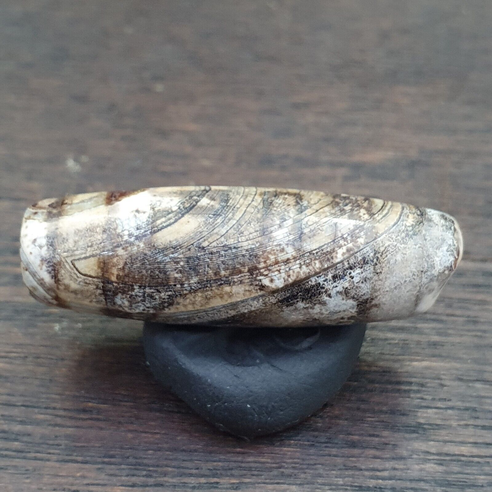 Vintage Old Tibetan 2 Eyes Agate stone Dzi Bead Amulet S-7