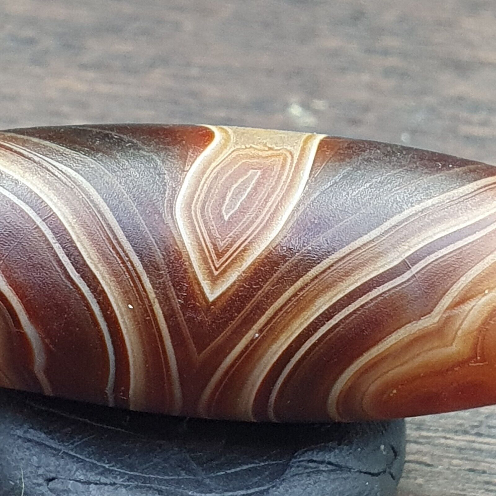 Antique Crystalize Middle Eastern Persian Agate Natural Agate Bead AMD-2