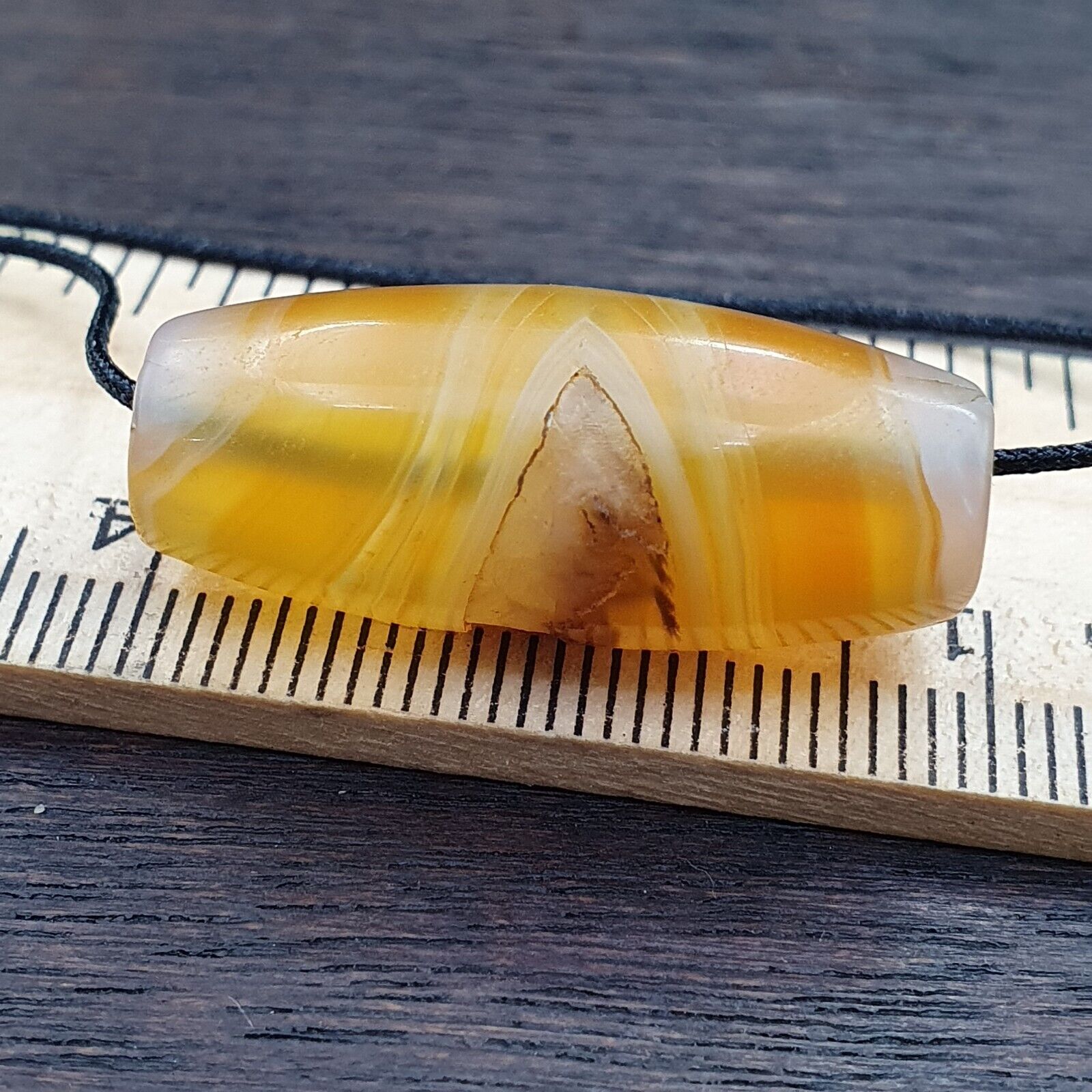 Antique Old Middle Eastern Persian Agate Natural Eye Agate Bead AMD-9