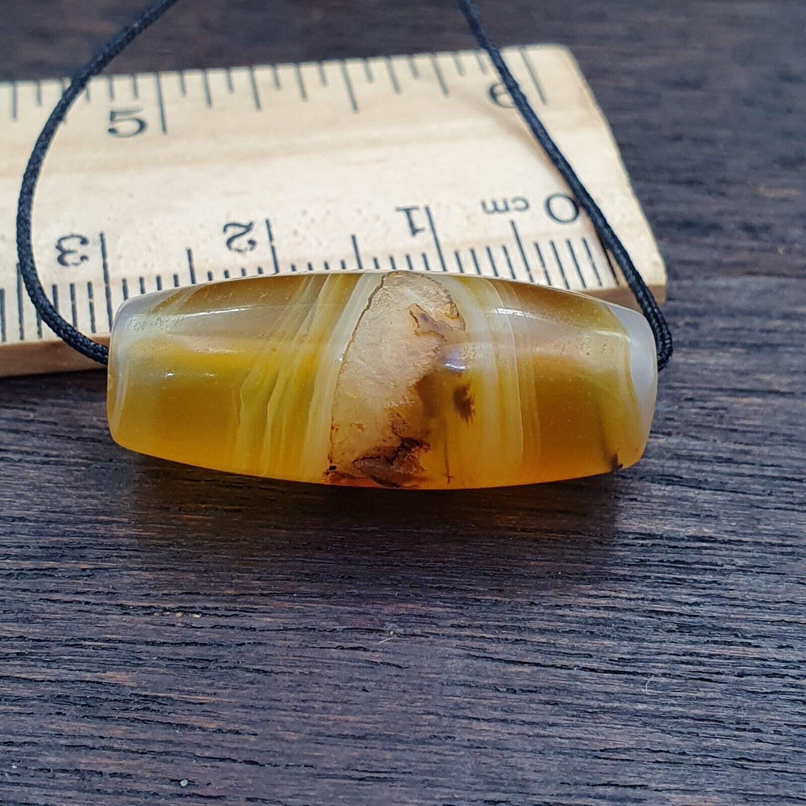 Antique Old Middle Eastern Persian Agate Natural Eye Agate Bead AMD-9