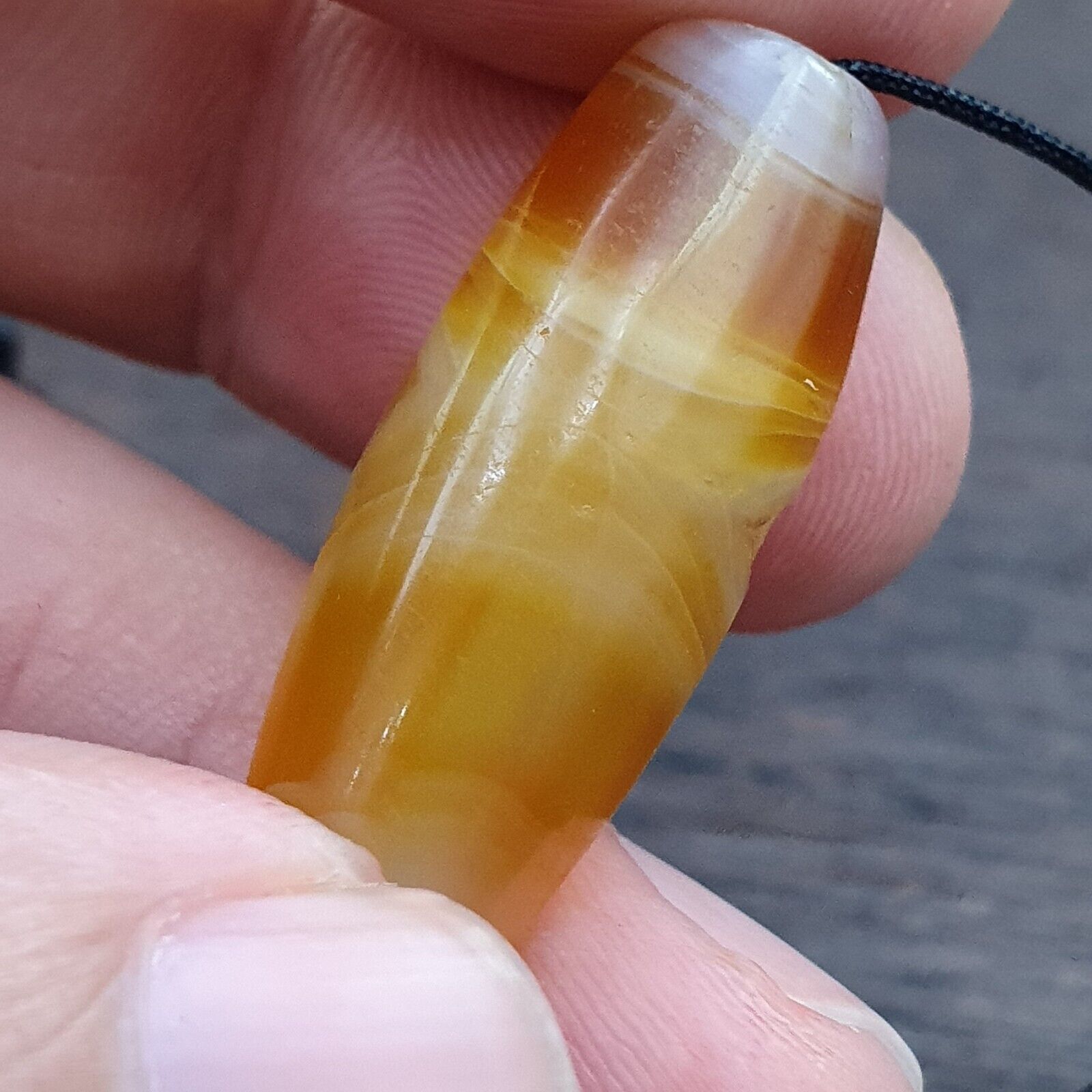 Antique Old Middle Eastern Persian Agate Natural Eye Agate Bead AMD-9