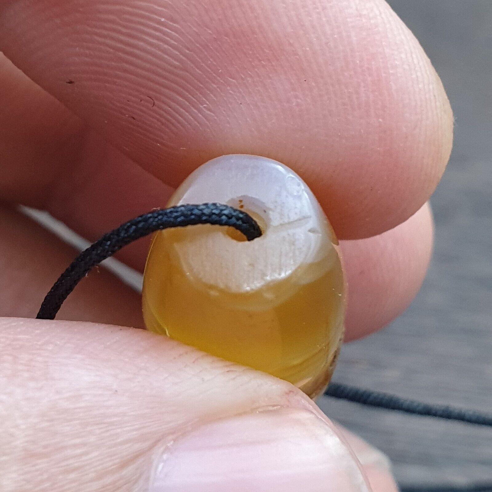 Antique Old Middle Eastern Persian Agate Natural Eye Agate Bead AMD-9