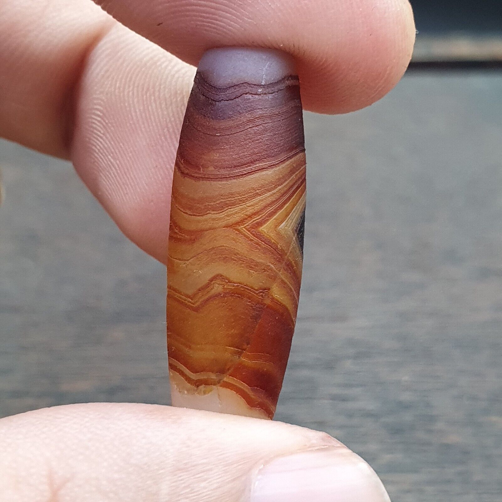 Antique Old Middle Eastern Persian Agate Natural Eye Agate Bead AMD-10