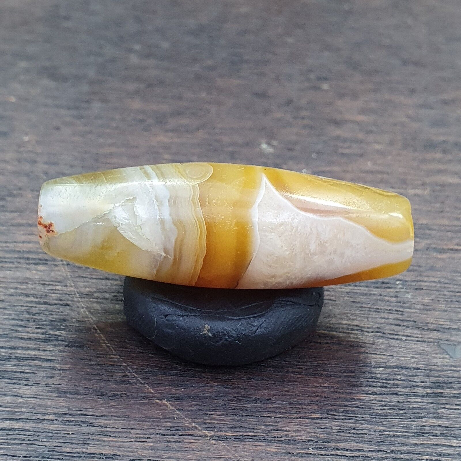 Antique Crystalize Middle Eastern Persian Agate Natural Agate Bead AMD-3