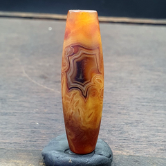 Antique Middle Eastern Persian Agate Natural Druzy Eye In Agate Bead AMD-5