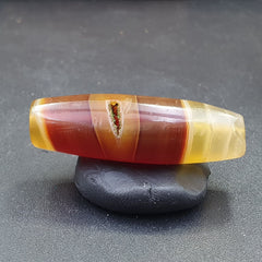 Antique Middle Eastern Persian Agate Natural Druzy Eye In Agate Bead AMD-6