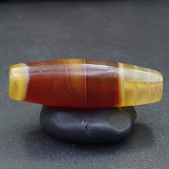 Antique Middle Eastern Persian Agate Natural Druzy Eye In Agate Bead AMD-6