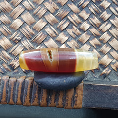 Antique Middle Eastern Persian Agate Natural Druzy Eye In Agate Bead AMD-6
