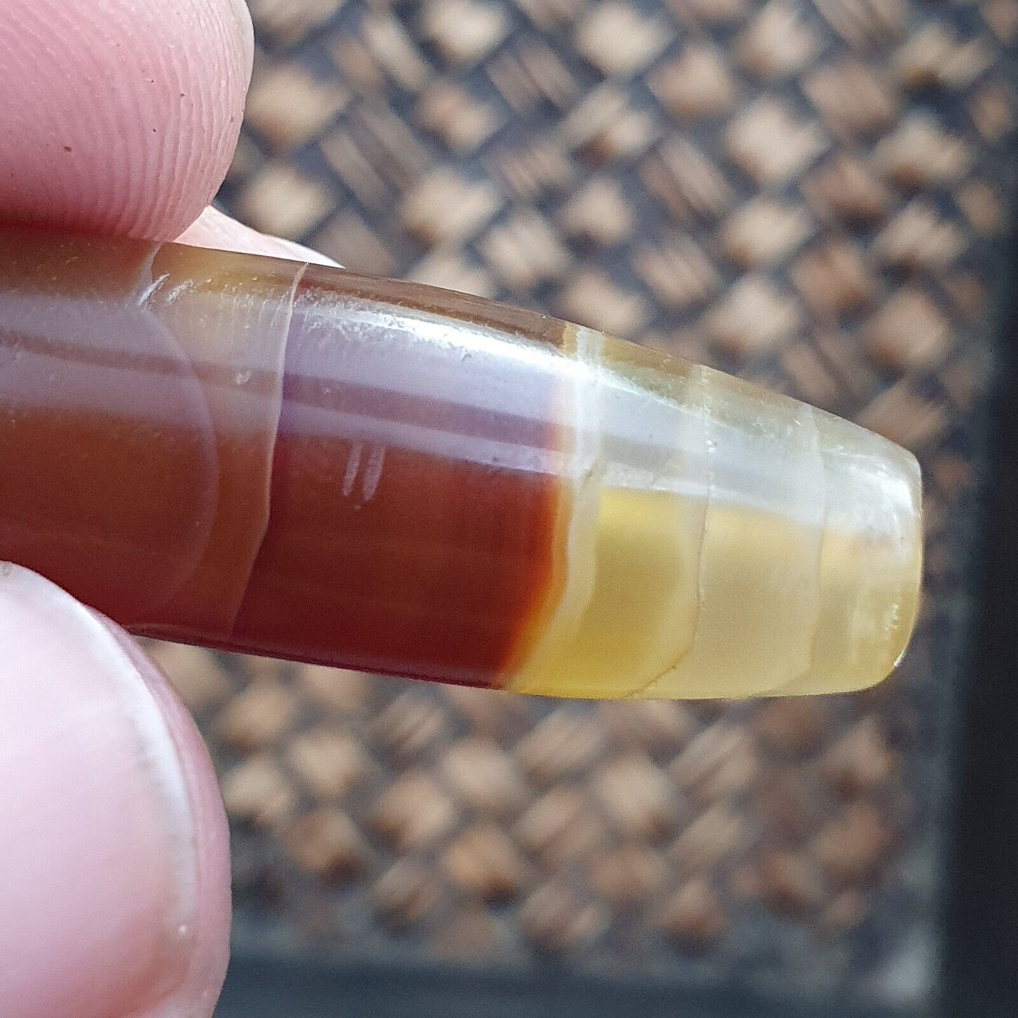 古董中東波斯瑪瑙天然 Druzy 眼瑪瑙珠 AMD-6