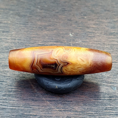 Antique Middle Eastern Persian Agate Natural Druzy Eye In Agate Bead AMD-5