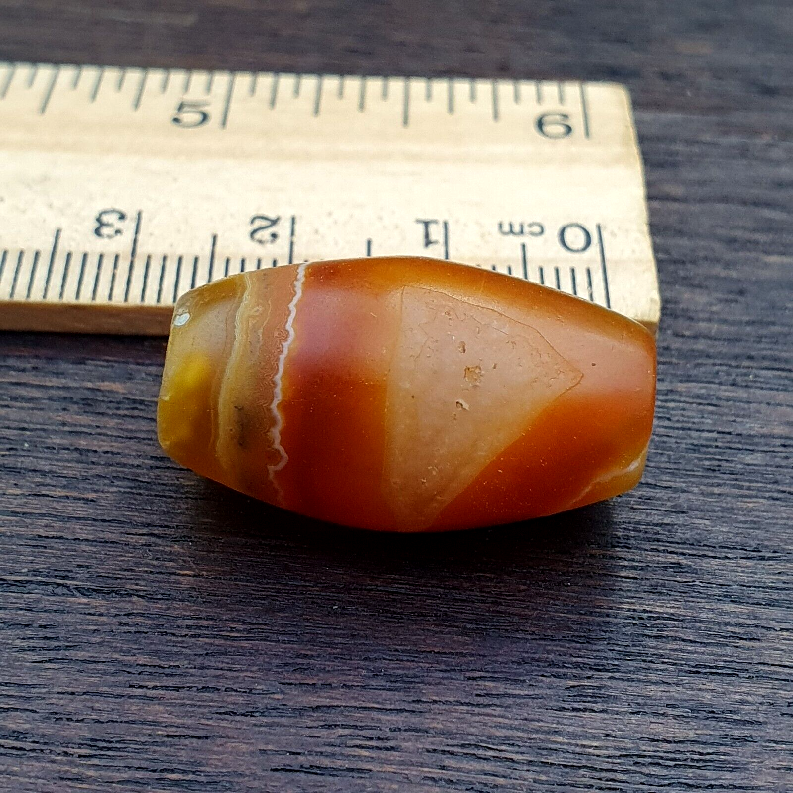Antique Old Middle Eastern Persian Agate Natural Pattern Agate Bead AMD-7