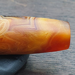 Antique Middle Eastern Persian Agate Natural Druzy Eye In Agate Bead AMD-5