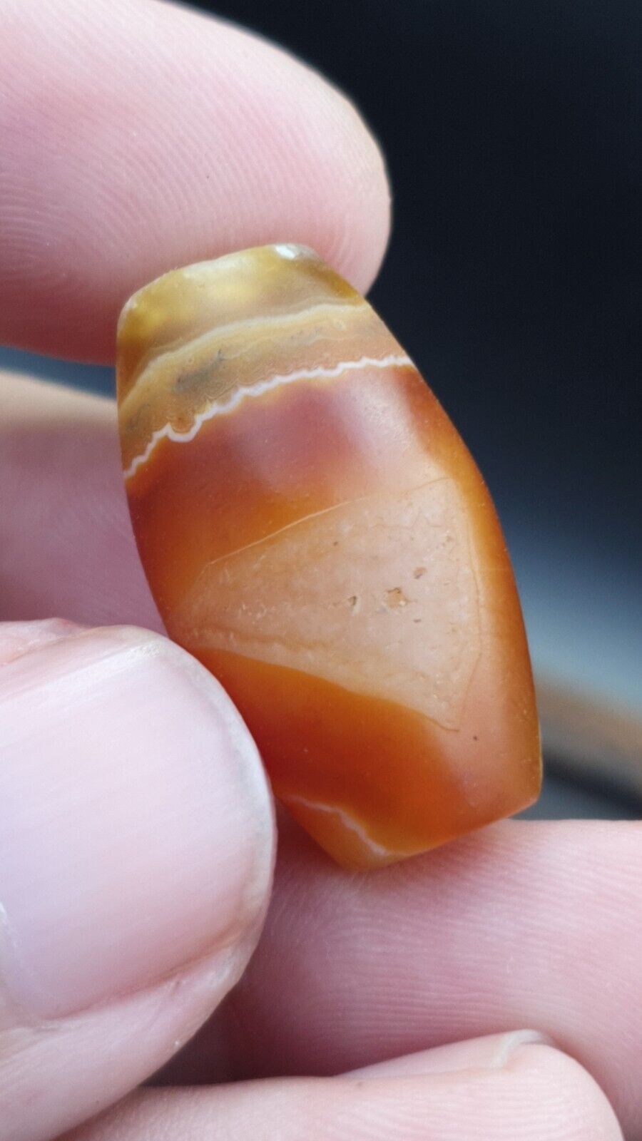 Antique Old Middle Eastern Persian Agate Natural Pattern Agate Bead AMD-7