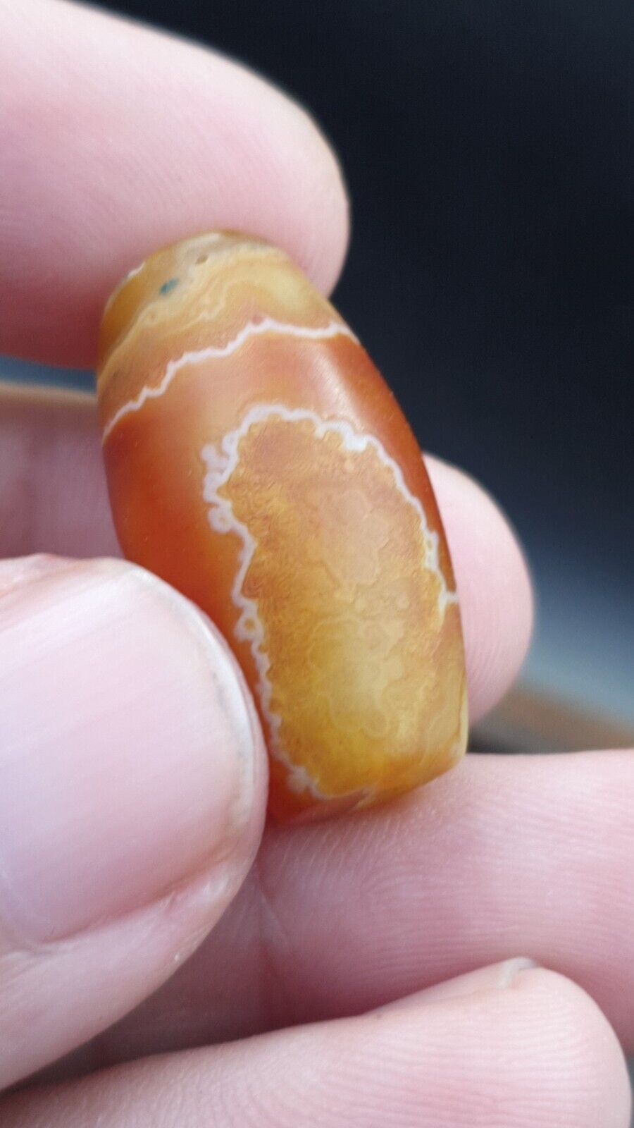 Antique Old Middle Eastern Persian Agate Natural Pattern Agate Bead AMD-7