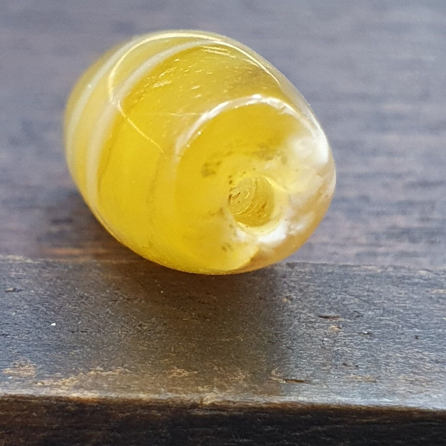 Antiker alter persischer Achat aus dem Nahen Osten, natürliche Augenachatperle AMD-8