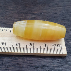Antique Old Middle Eastern Yemeni Agate Yellow Agate Bead AMD-11