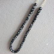 Vintage Venerano Art Eye Pattern Beads 12-13MM Glass Beads Necklace