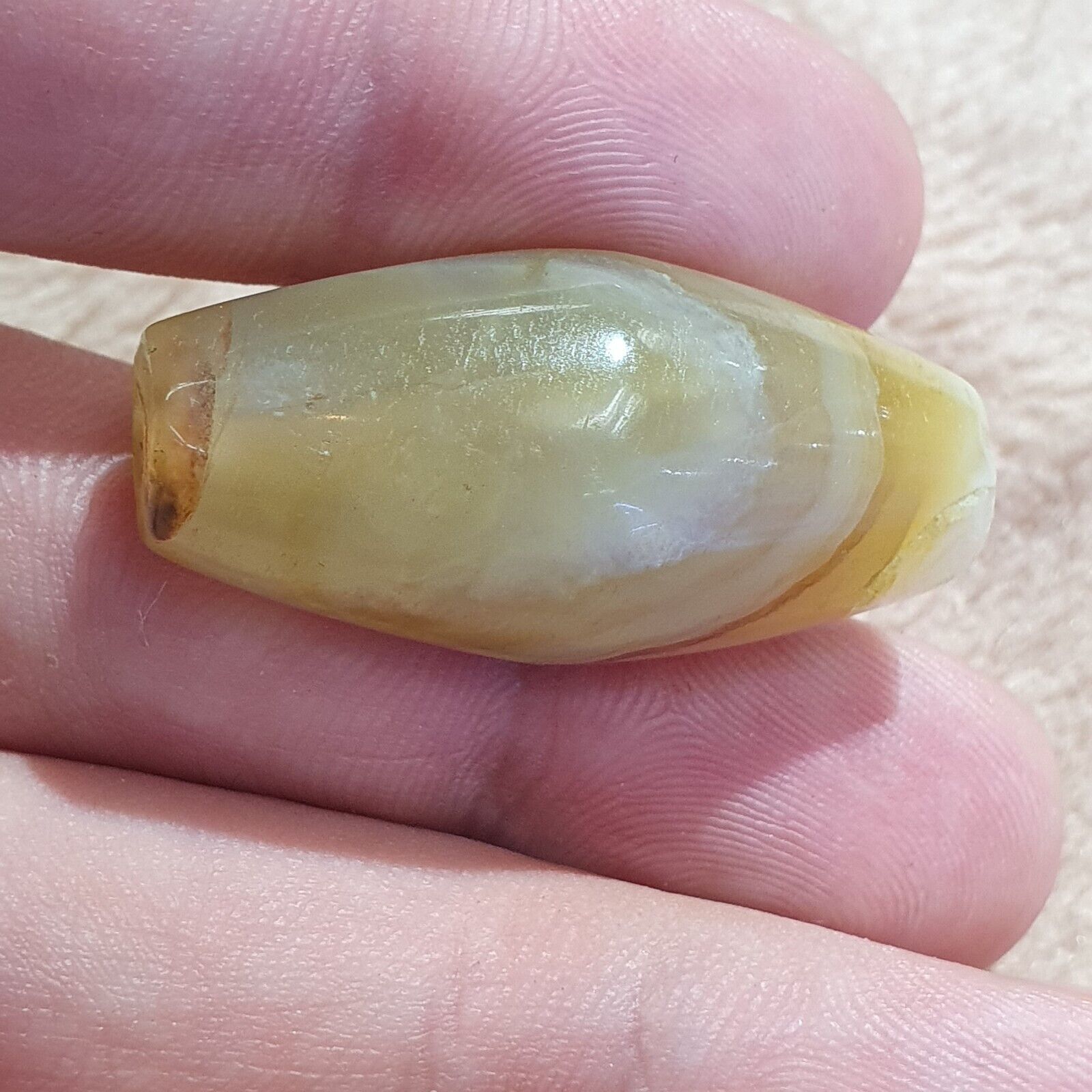 Antique Old Yemeni Eye Agate Middle Eastern Agate Bead AMD-16